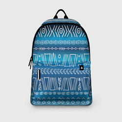 Рюкзак Узор в стиле бохо на синем фоне, цвет: 3D-принт — фото 2