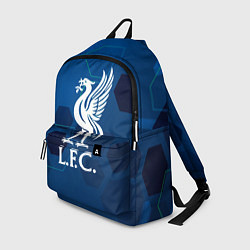 Рюкзак Liverpool шестиугольники абстракция, цвет: 3D-принт