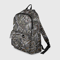 Рюкзак Растительный орнамент - чеканка по серебру, цвет: 3D-принт