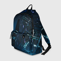 Рюкзак Неоновые ночные вышки в городе, цвет: 3D-принт