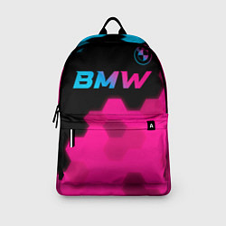 Рюкзак BMW - neon gradient: символ сверху, цвет: 3D-принт — фото 2