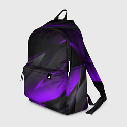 Рюкзак Черно-фиолетовая геометрическая абстракция