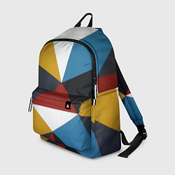 Рюкзак Абстрактный набор разноцветных геометрических фигу, цвет: 3D-принт