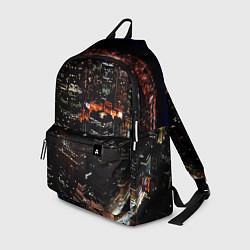 Рюкзак Ночной город - вид с высоты, цвет: 3D-принт