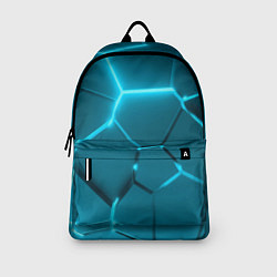 Рюкзак Ледяные неоновые геометрические плиты, цвет: 3D-принт — фото 2