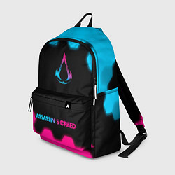 Рюкзак Assassins Creed - neon gradient: символ, надпись