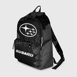 Рюкзак Subaru speed шины на темном: символ, надпись