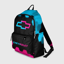 Рюкзак Chevrolet - neon gradient: символ, надпись