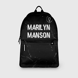 Рюкзак Marilyn Manson glitch на темном фоне: символ сверх, цвет: 3D-принт — фото 2