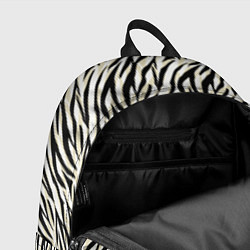 Рюкзак Тигровый полосатый узор-черные, бежевые полосы на, цвет: 3D-принт — фото 2