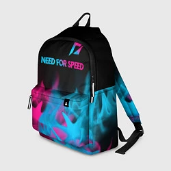 Рюкзак Need for Speed - neon gradient: символ сверху, цвет: 3D-принт