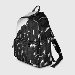 Рюкзак Кубизм Фигуры в трехмерном пространстве в черно-бе, цвет: 3D-принт
