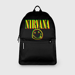 Рюкзак Nirvana logo glitch, цвет: 3D-принт — фото 2