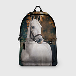 Рюкзак Белая лошадка, цвет: 3D-принт — фото 2