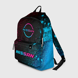 Рюкзак Nissan - neon gradient: символ, надпись