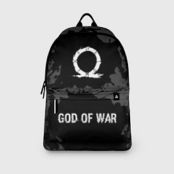 Рюкзак God of War glitch на темном фоне: символ, надпись, цвет: 3D-принт — фото 2