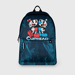 Рюкзак Cuphead синий огонь, цвет: 3D-принт — фото 2