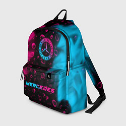Рюкзак Mercedes - neon gradient: символ, надпись