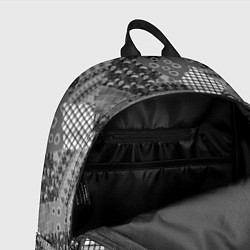 Рюкзак Black and White Ethnic Patchwork Pattern, цвет: 3D-принт — фото 2