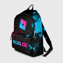 Рюкзак Roblox - neon gradient: символ, надпись