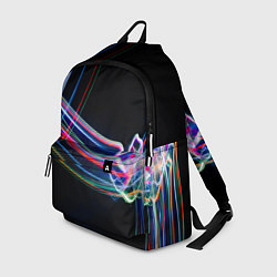 Рюкзак Неоновые линии во тьме, цвет: 3D-принт