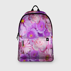 Рюкзак Фиолетовые и розовые цветы, цвет: 3D-принт — фото 2