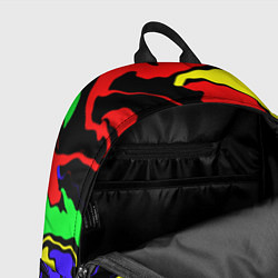 Рюкзак Яркие абстрактные краски, цвет: 3D-принт — фото 2