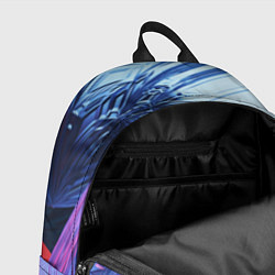 Рюкзак Абстрактные ледяные кубы - Розовый и синий, цвет: 3D-принт — фото 2