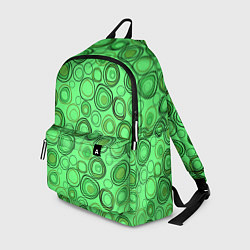 Рюкзак Ярко-зеленый неоновый абстрактный узор, цвет: 3D-принт