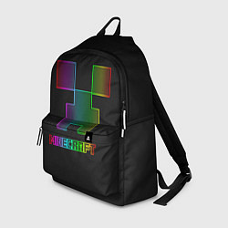 Рюкзак Minecraft logo neon