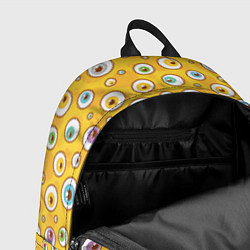 Рюкзак Глаза круглые разноцветные, цвет: 3D-принт — фото 2