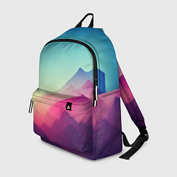 Рюкзак Горный пейзаж в пастельных тонах, цвет: 3D-принт