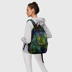 Рюкзак Маленькие неоновые звездочки, цвет: 3D-принт — фото 2