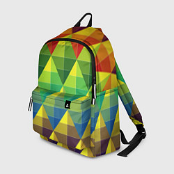 Рюкзак Узор из разноцветных фигур, цвет: 3D-принт