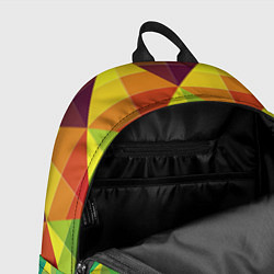 Рюкзак Узор из разноцветных фигур, цвет: 3D-принт — фото 2