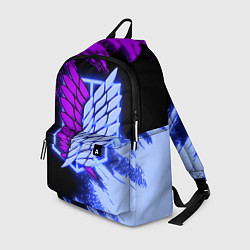 Рюкзак Attack on Titan logo neon, цвет: 3D-принт
