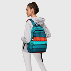 Рюкзак Геометрические непараллельные пластины, цвет: 3D-принт — фото 2