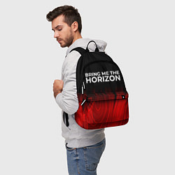 Рюкзак Bring Me the Horizon red plasma, цвет: 3D-принт — фото 2
