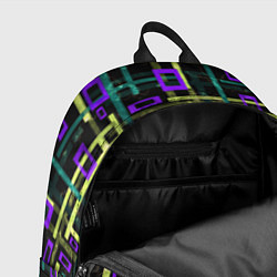 Рюкзак Геометрический узор с мраморной текстурой, цвет: 3D-принт — фото 2