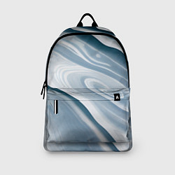 Рюкзак Сине-белые разводы краски, цвет: 3D-принт — фото 2
