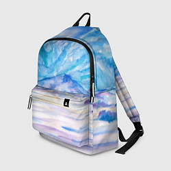 Рюкзак Заснеженный пейзаж акварель, цвет: 3D-принт