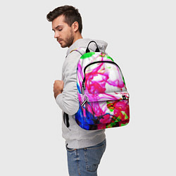 Рюкзак Неоновые краски в воде, цвет: 3D-принт — фото 2