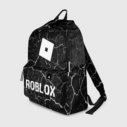 Рюкзак Roblox glitch на темном фоне: символ, надпись