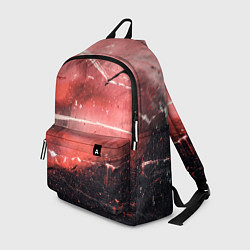 Рюкзак Красный туман, царапины и краски