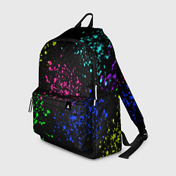 Рюкзак Брызги неоновых красок, цвет: 3D-принт