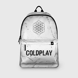 Рюкзак Coldplay glitch на светлом фоне: символ, надпись, цвет: 3D-принт — фото 2