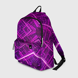 Рюкзак Абстрактные геометрические фиолетовые объекты