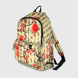 Рюкзак Иероглифы и сакура, цвет: 3D-принт