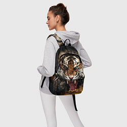 Рюкзак Оскал тигра, цвет: 3D-принт — фото 2