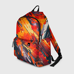 Рюкзак Оранжевые кляксы, цвет: 3D-принт